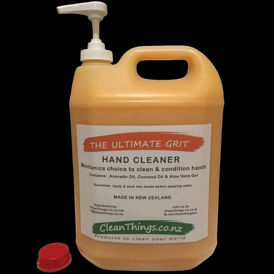 Grit Hand Cleaner Citrus 5 ltr with Handpump dispenser Ultimate Grit hand cleaner Mechanics choice to clean & condition hands