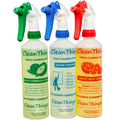 3 Citrus Cleaner Spray Bottles ready to use 500ml: Green Multi Purpose Cleaner & Blue Glass Cleaner & Red Heavy Duty Cleaner