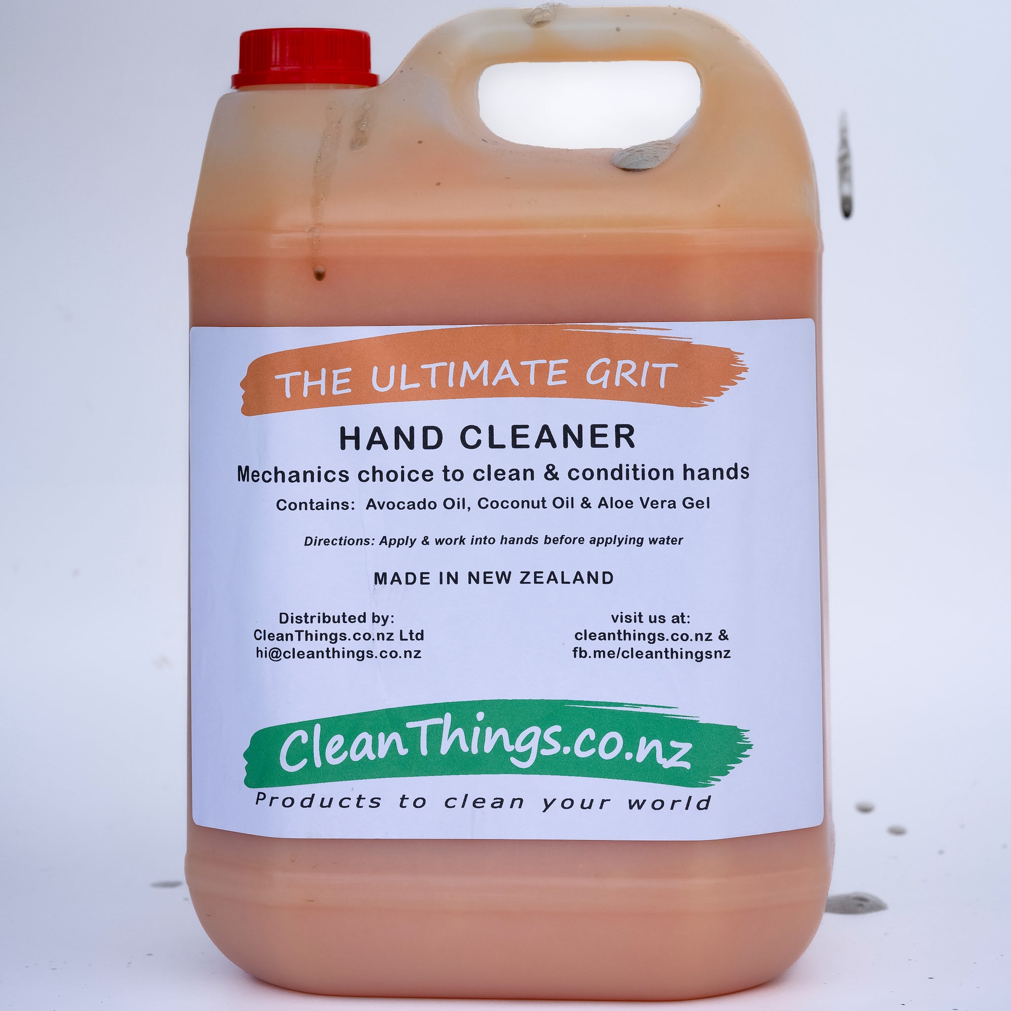 Grit Hand Cleaner Citrus Mechanics choice to clean and condition hands The Ultimate Grit proudly Made in New Zealand