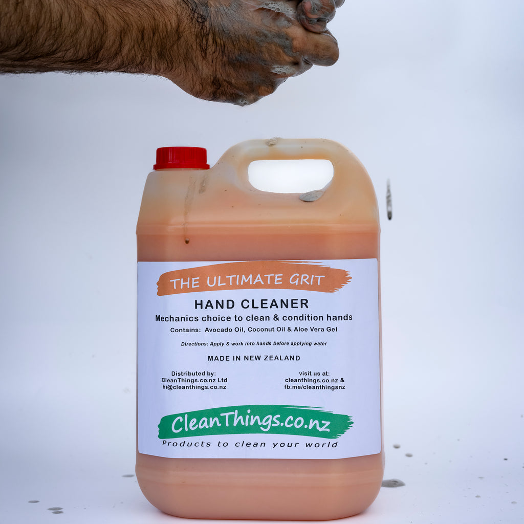 Grit Hand Cleaner Citrus Mechanics choice to clean and condition hands Clean greasy & dirty hands The Ultimate Grit NZ made