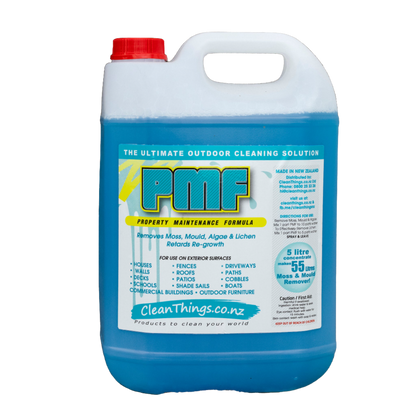 Outdoor Cleaner 5 litre makes 50 litres moss mould algae and lichen remover clean outdoor areas including deck fence paths &