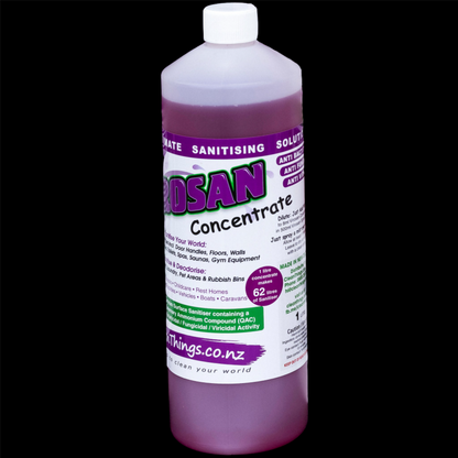 Virosan Concentrate 1 litre makes 62 litres Sanitiser & Deodouriser. Kill bad smells & Sanitise surfaces, laundry, beds etc