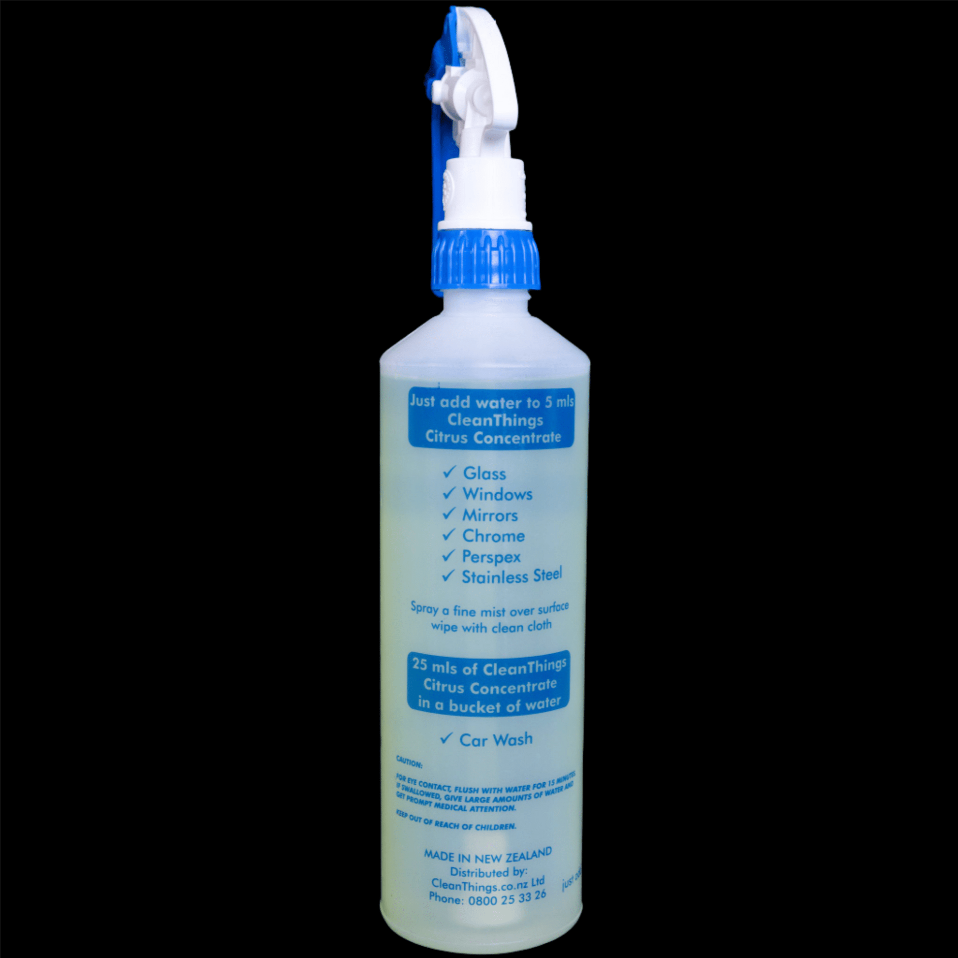 Glass Cleaner Spray Bottle Blue 500ml (ready to use) - Cleaning Product - Clean Things