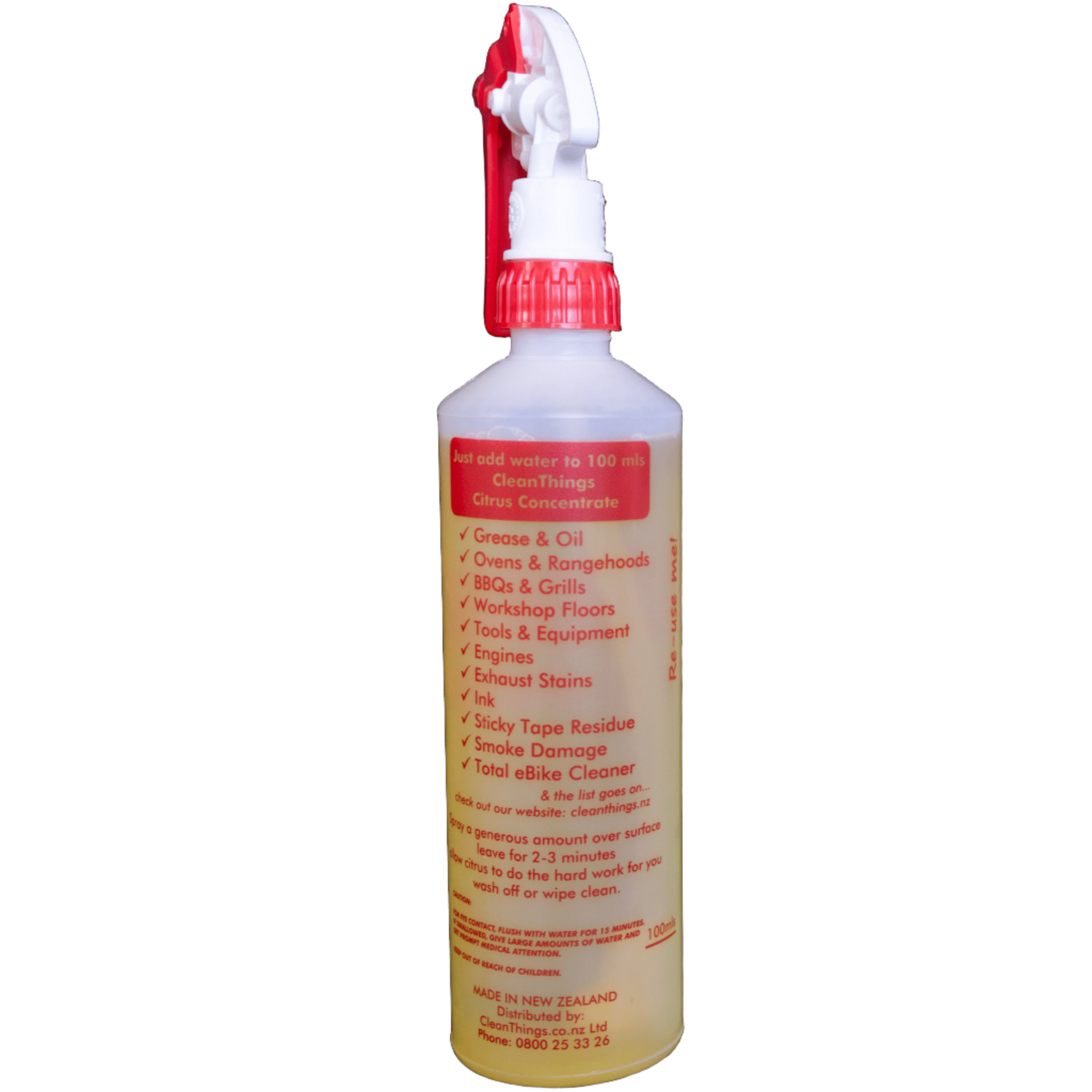 Heavy Duty Cleaner Spray Bottle Red 500ml (ready to use) - Cleaning Product - Clean Things
