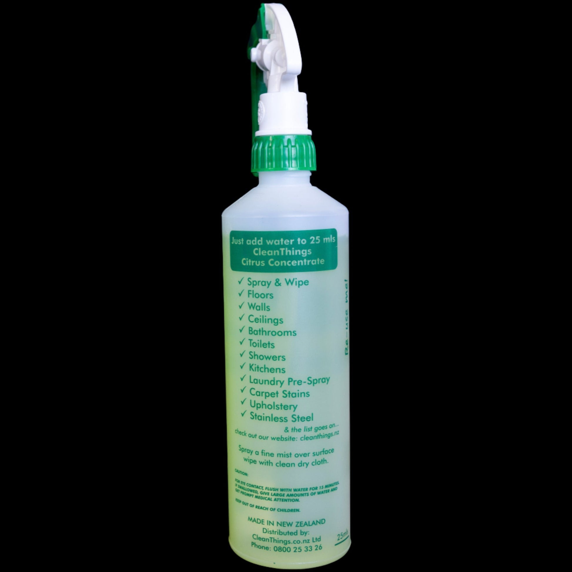 Multi Purpose Cleaner Spray Bottle Green 500ml (ready to use) - Cleaning Product - Clean Things