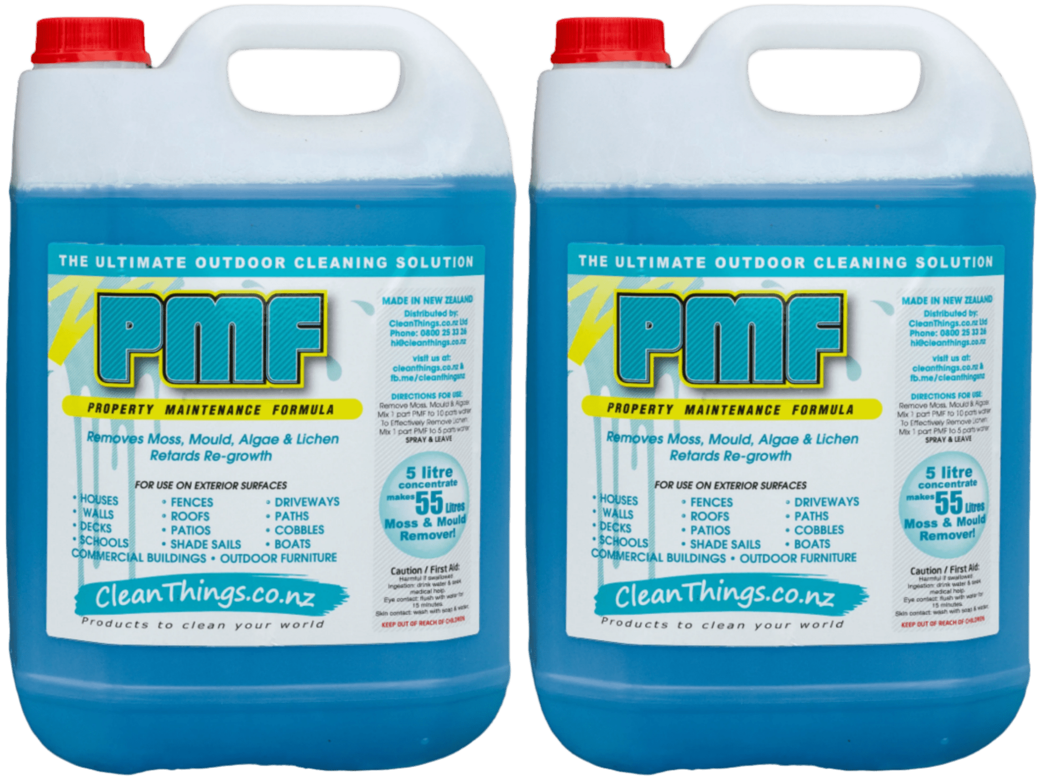 PMF Outdoor Cleaner Concentrate Moss Mould Remover 10 ltrs. Buy 2x 5 ltrs & save - Outdoor Cleaner - Clean Things