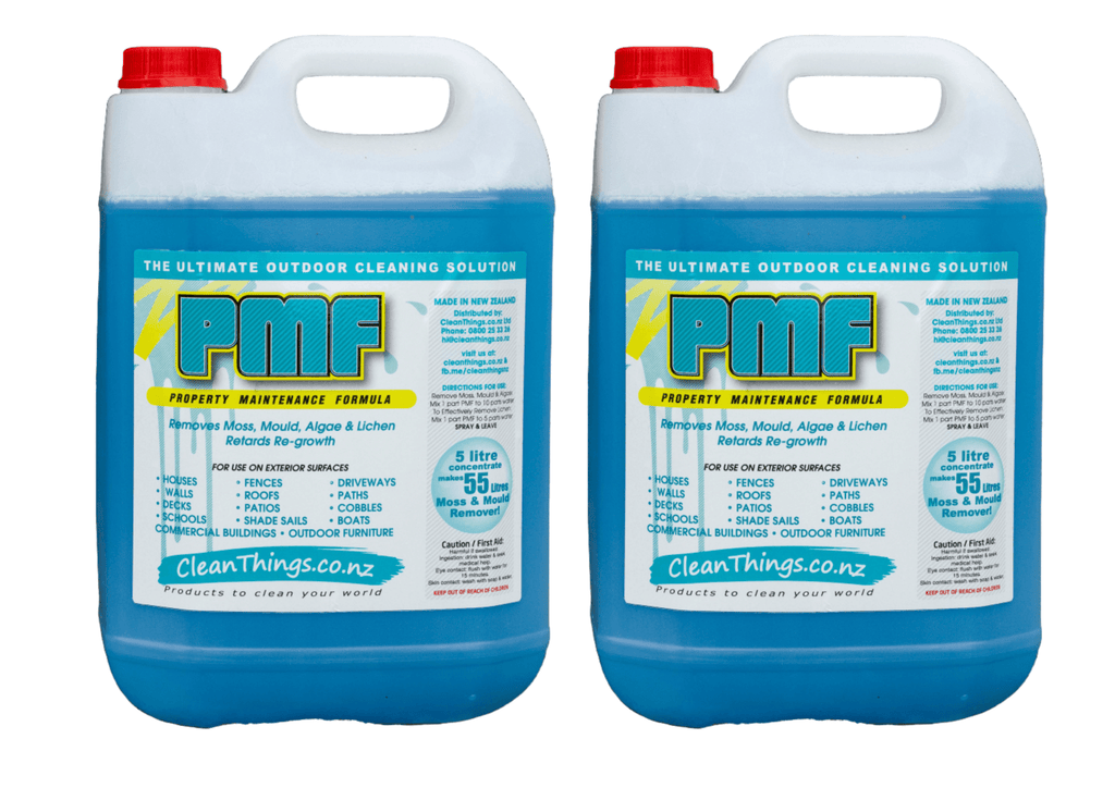 PMF Outdoor Cleaner Concentrate Moss Mould Remover 10 ltrs. Buy 2x 5 ltrs & save - Outdoor Cleaner - Clean Things