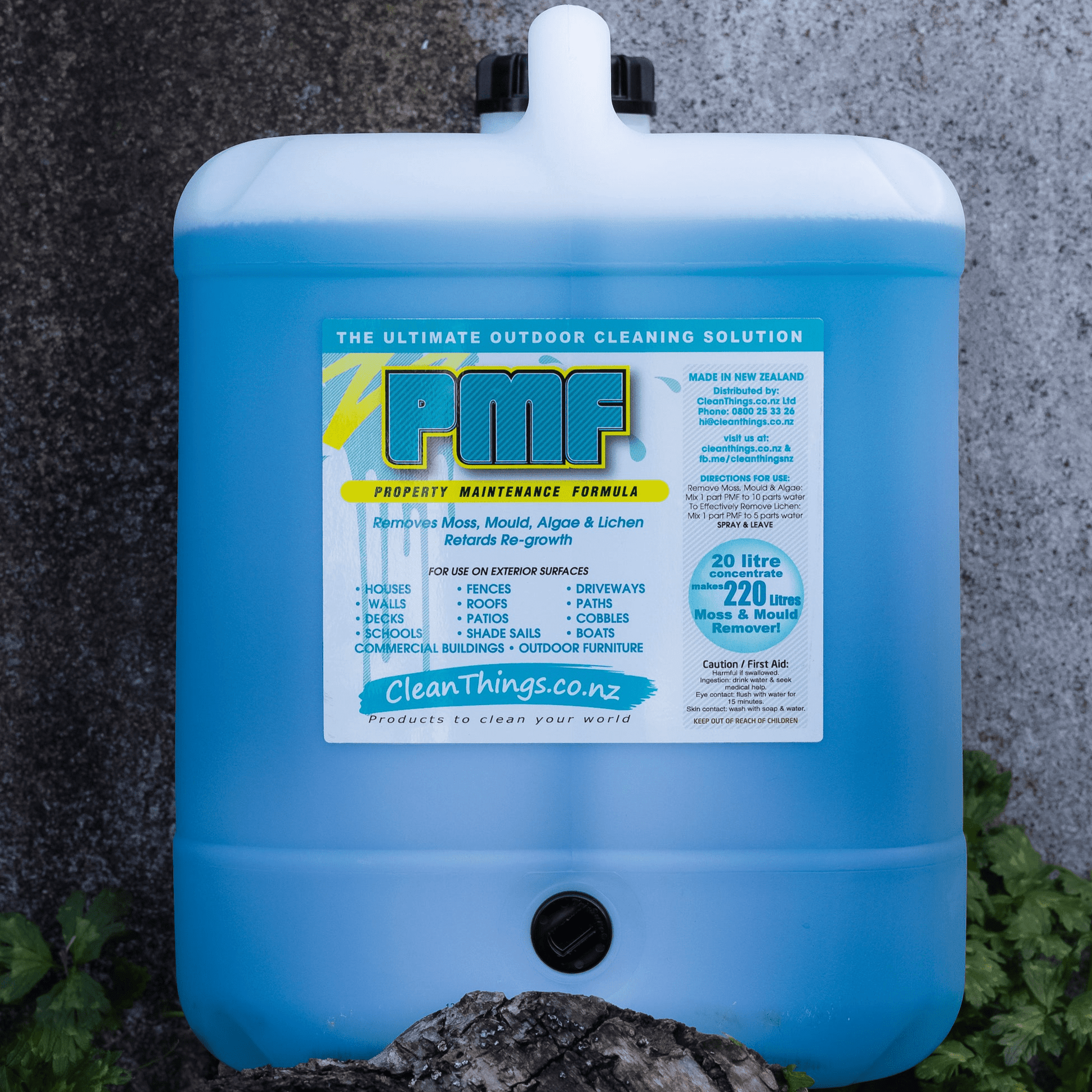 PMF Outdoor Cleaner Concentrate Moss & Mould Remover 20 litres - Outdoor Cleaner - Clean Things