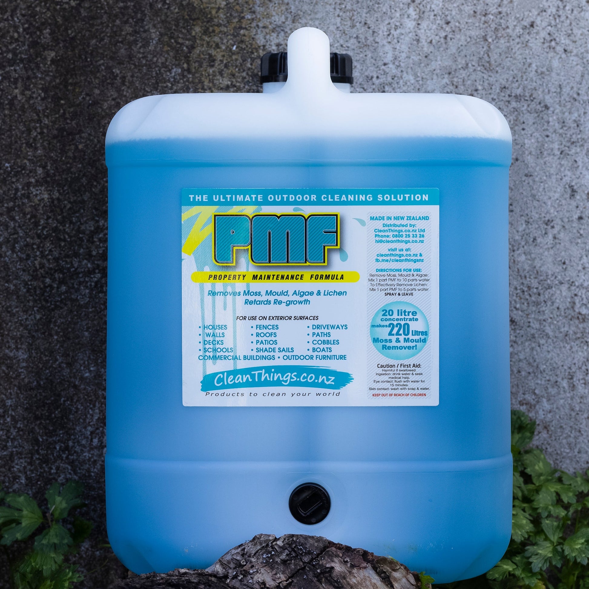 PMF Outdoor Cleaner Concentrate Moss & Mould Remover 20 litres - Outdoor Cleaner - Clean Things