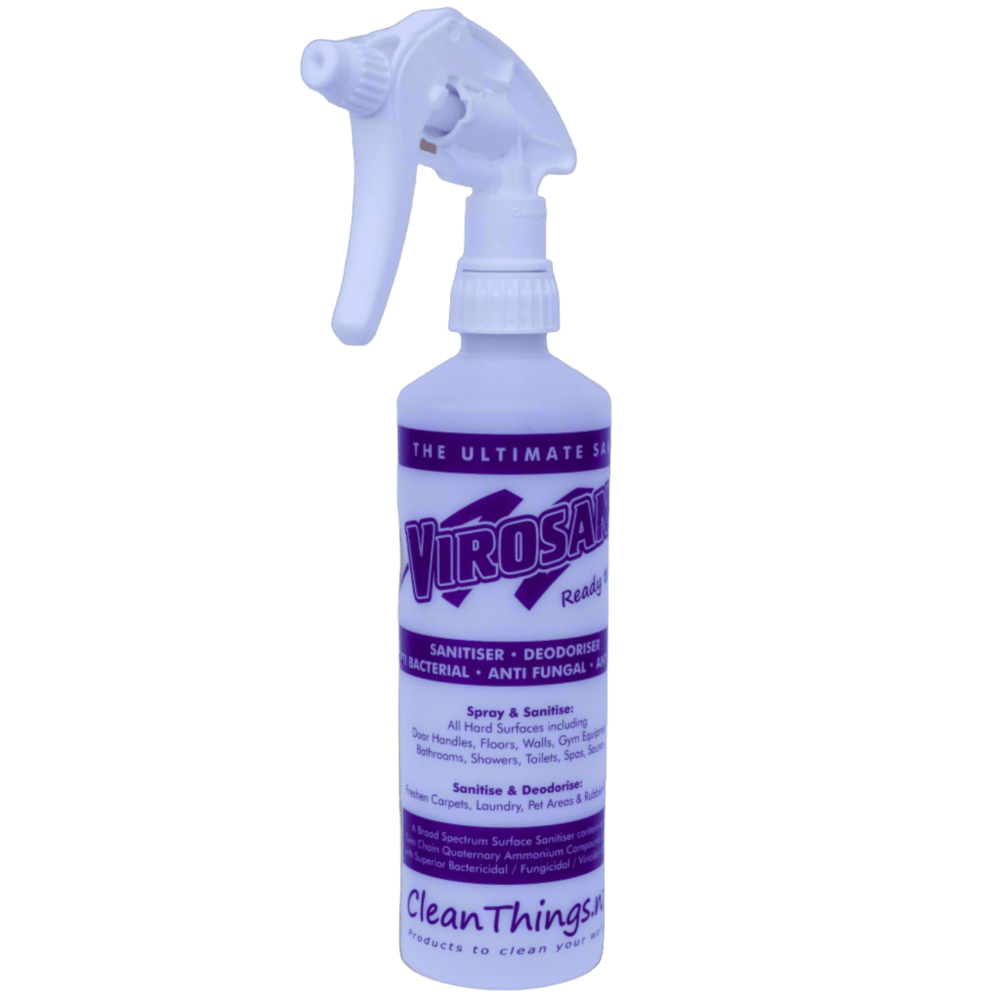 Spray Bottle Empty Virosan Sanitiser Deodoriser - Spray Bottle - Clean Things