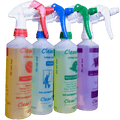 Spray Bottles (set of 4): Heavy Duty Cleaner + Glass Cleaner + Multi Purpose Cleaner + Virosan Sanitiser De - Odouriser - Cleaning Product - Clean Things